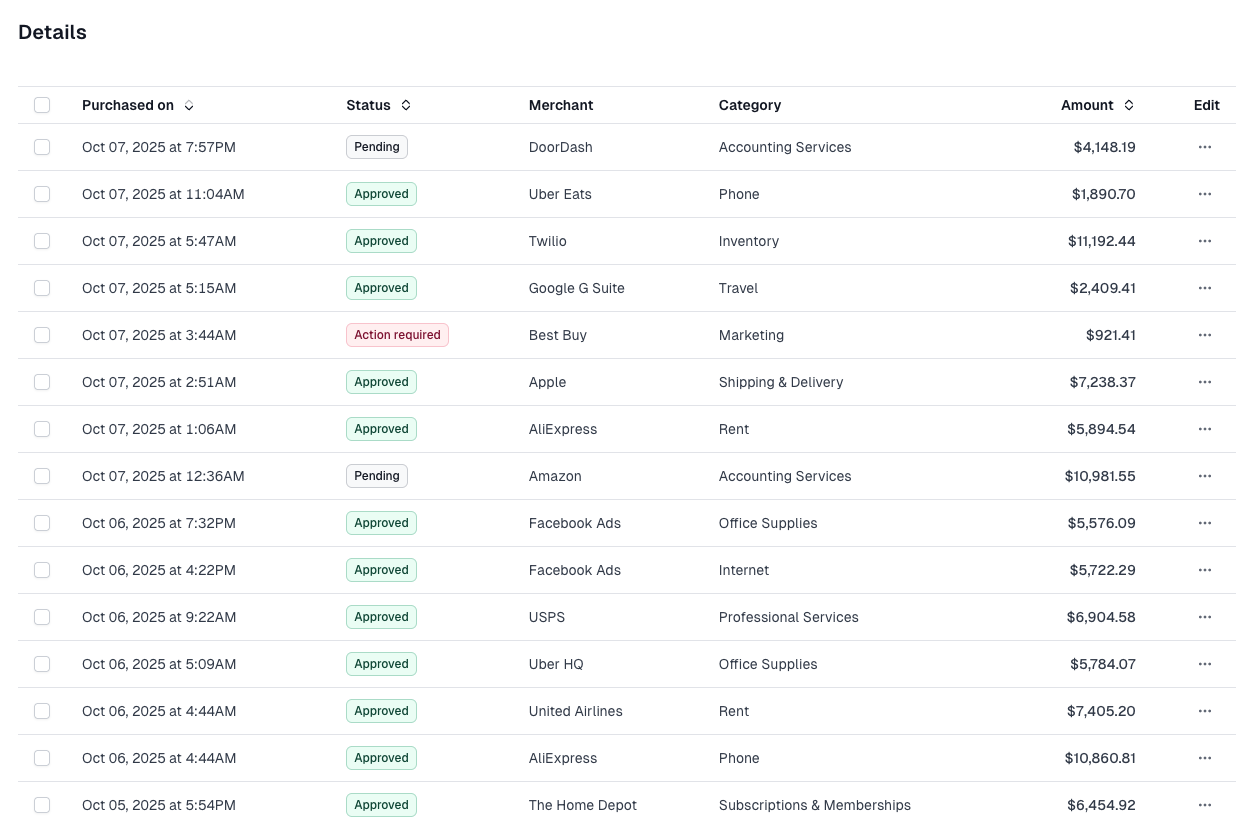 A preview of the Database web app